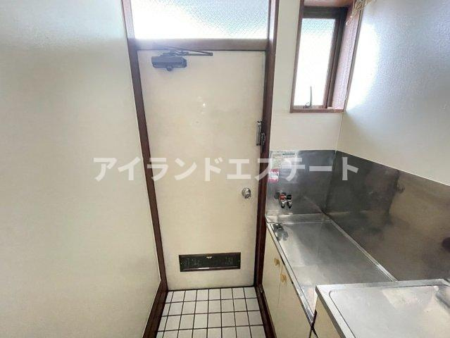 バロン野沢　陽当たり良好　通風良好　学生さんおすすめの玄関