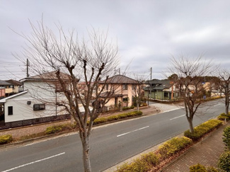 【前面道路含む現地写真】 | 千葉市花見川区み春野1丁目中古戸建　京成本線【勝田台】駅 | 木々が並ぶ通りで季節によって景色の雰囲気も変わります！