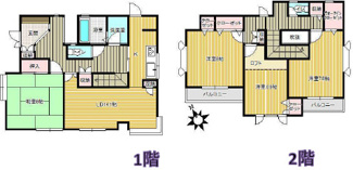 【間取り】 | 千葉市花見川区み春野1丁目中古戸建　京成本線【勝田台】駅 | 2580万円　土地面積180.75㎡　建物面積134.15㎡
