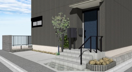 （仮称）井口３丁目ヘーベルハウスのエントランス