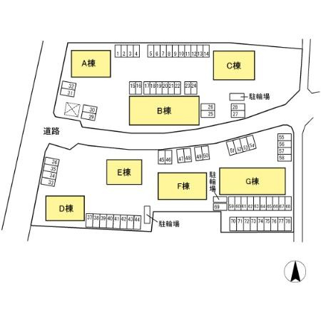 ROYAL GARDEN CASAHARAの区画図