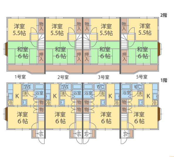 プロスペール・セイワB館の区画図