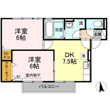 ソシアドミール A棟の間取り