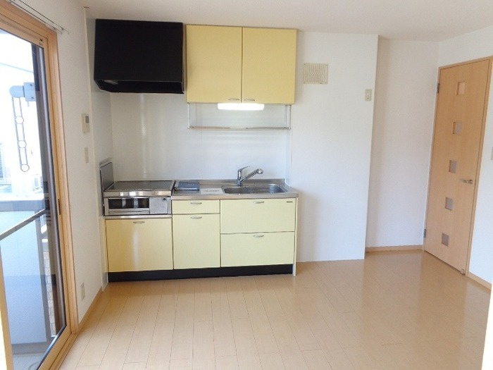 ソシアドミール A棟のキッチン