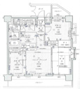 【間取り】 | 3LDK／61.74㎡【日神パレステージ新小岩Ⅱ】