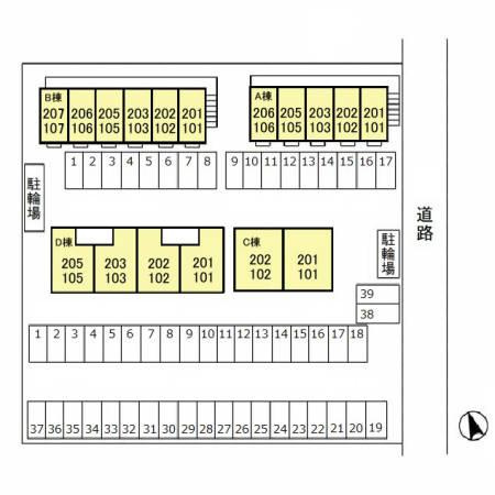 ナカイパレス　Ｂの区画図|他社様掲載物件もまとめてご紹介、ご案内可能です(^^)/