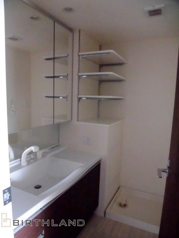 中古マンション　サンデュエル新白河Ⅴ　オーナーチェンジの独立洗面台|入居前当時の写真です。現況とは異なります。