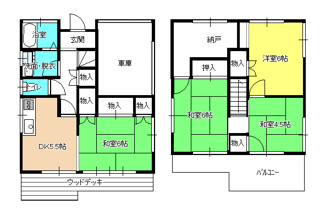 【間取り】 | ワカハウス越生3号