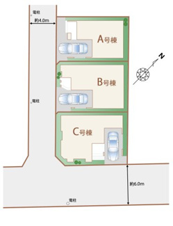 【区画図】 | 江戸川区南篠崎町1丁目 新築戸建