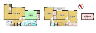 【間取り】 | 千葉市稲毛区作草部町　中古戸建