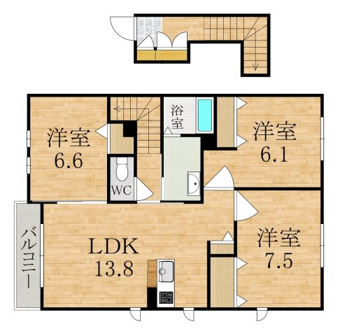 シャーメゾン坊城駅前の間取り