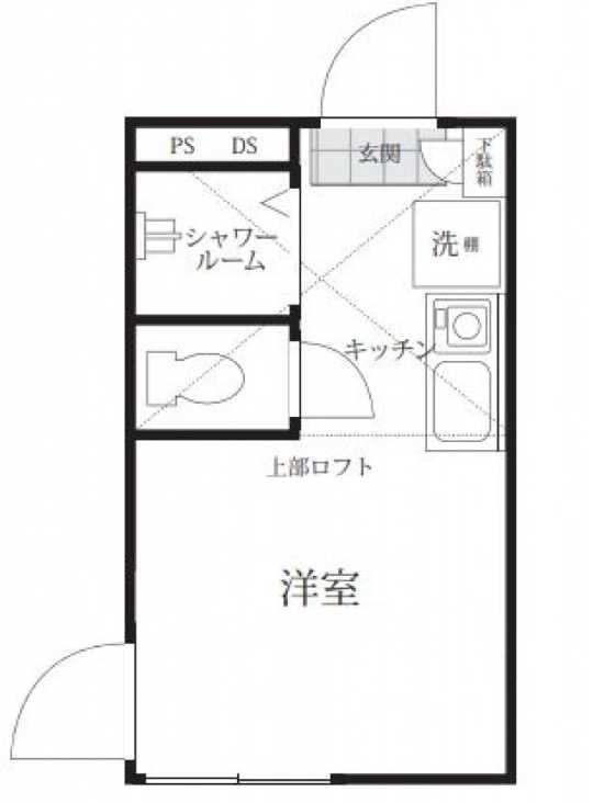 ロンジェスマン三宿　ネット0　敷金礼金0　築浅の間取り