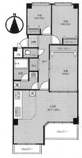 【間取り】 | コープ野村ウィンディ池田