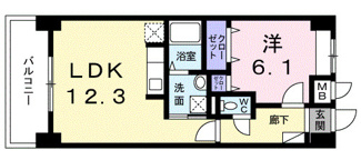 【間取り】 | グリンデルヴァルト | 間取りです。