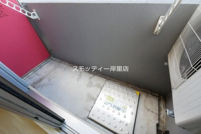 グランパシフィック清水丘のバルコニー