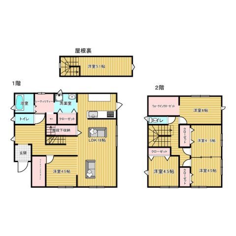 畠敷の家の間取り