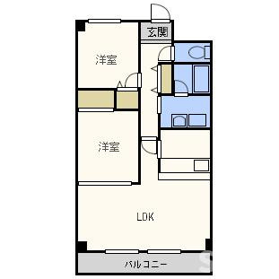 【間取り】 | パシフィックマンションIII
