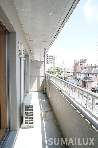 熊本市中央区神水１丁目の賃貸マンションのバルコニー