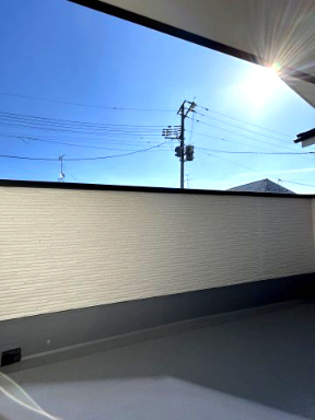 多賀城市高橋のバルコニー