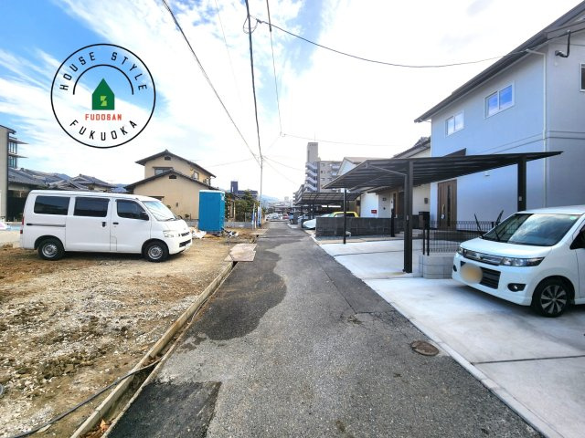 糟屋郡篠栗町田中3丁目第3-2棟（1号棟）の前面道路含む現地写真|前面道路です。
