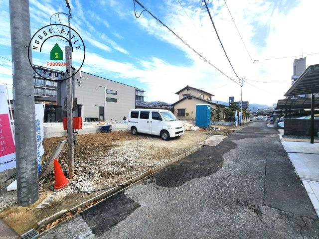 糟屋郡篠栗町田中3丁目第3-2棟（1号棟）の前面道路含む現地写真|見学の時間などお気軽にお問い合わせ下さい。