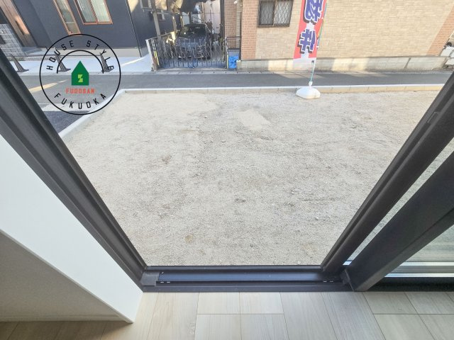 福岡市南区野多目6丁目第5-1棟（1号棟）の外観：施工例|将来的にウッドデッキなど施工して、素敵なバルコニースペースを活用できます。