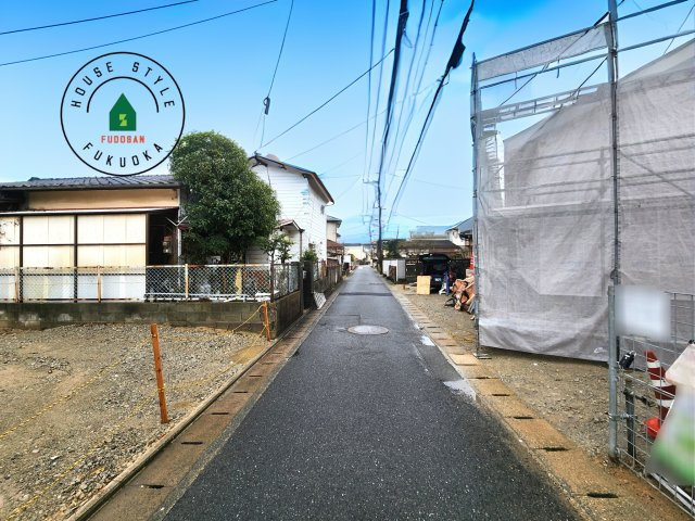 福岡市南区野多目6丁目第5-1棟（1号棟）の前面道路含む現地写真|前面道路です。

