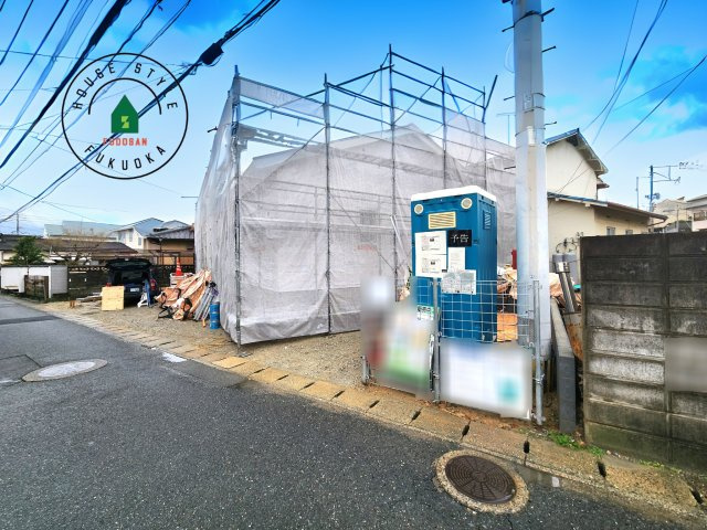 福岡市南区野多目6丁目第5-1棟（1号棟）の前面道路含む現地写真|見学の時間などお気軽にお問い合わせ下さい。