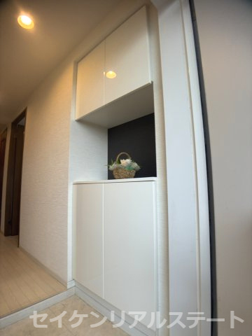 ライオンズマンション古淵第２　５階部分の玄関|戸建の様な独立した玄関です