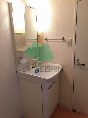 【洗面所】 | グリュックハイム山王公園 | シンプルで使いやすい洗面台です！