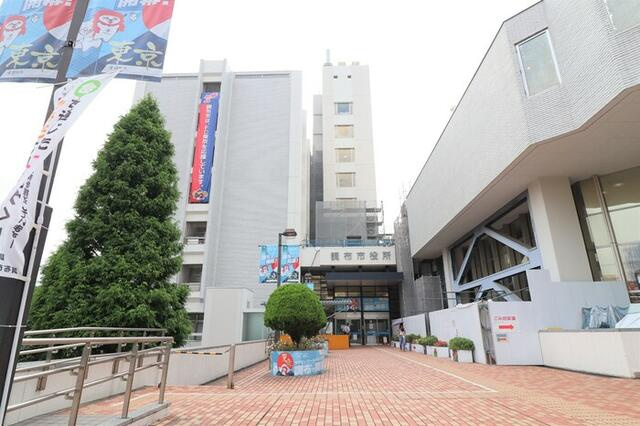 調布市国領町５丁目のアパートの周辺