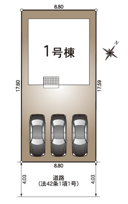 【区画図】 | 浜松市中央区葵西4丁目 新築一戸建て | 区画図です