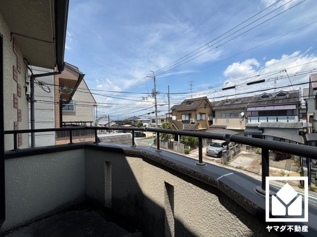 宇治市神明石塚のバルコニー