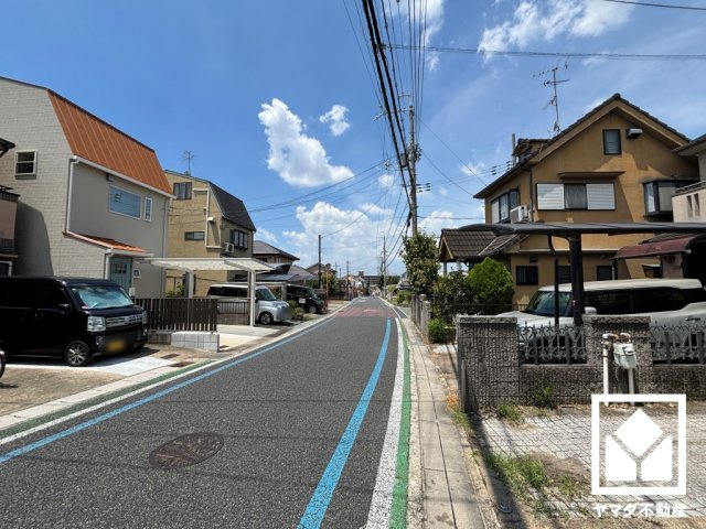 宇治市神明石塚の前面道路含む現地写真