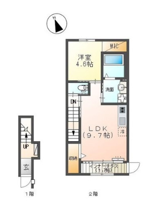 【間取り】 | ラクードシャＢ