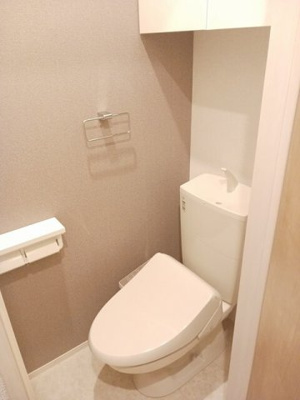 【トイレ】 | サンヒルズＡ | 清潔感のあるトイレです