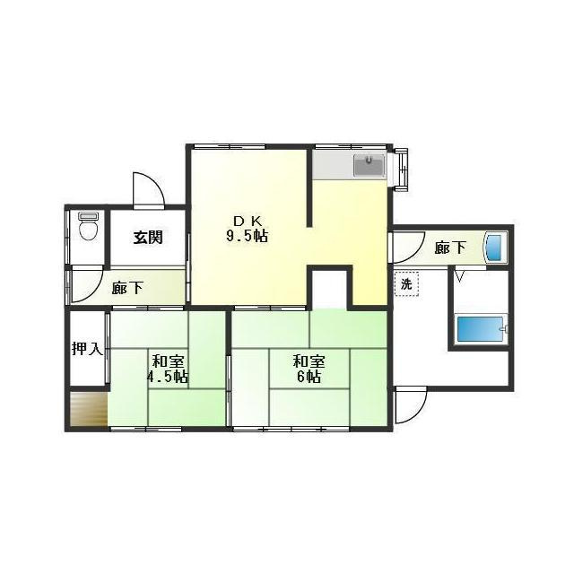 牧野町戸建ての間取り