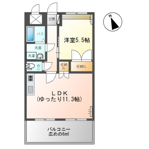 ルーエンハイム北原の間取り