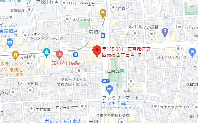 扇橋丸貞ビルの地図