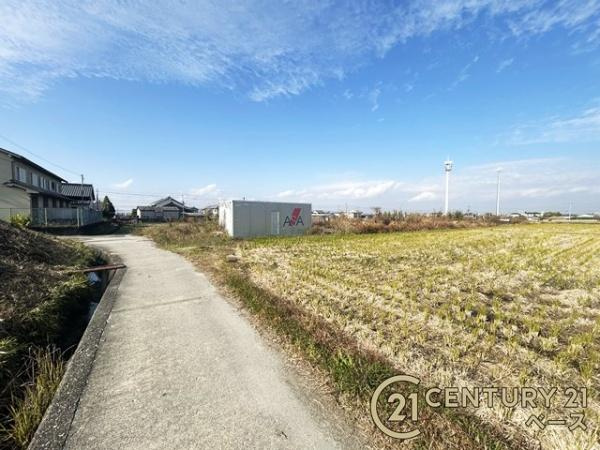 天理市兵庫町の売地の前面道路含む現地写真