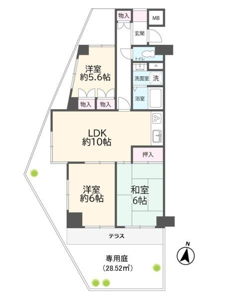 サンパレス下永谷の間取り