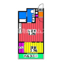 【間取り】 | ｑｕａｄｏｒ桜並木の間取り