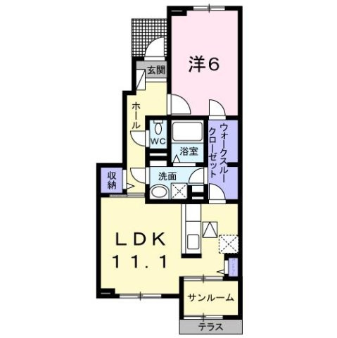 【間取り】 | モンブリッチ　ＮＳ・Ｎ