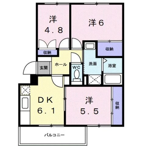【間取り】 | エルディム本町Ⅲ