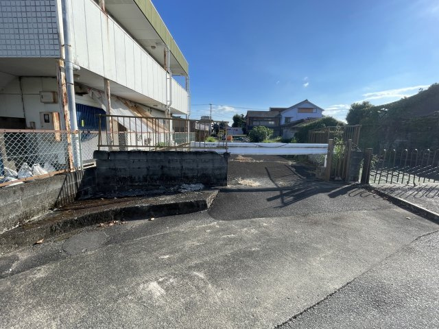 朝倉甘木　売り土地の前面道路含む現地写真|前面道路含む現地写真です