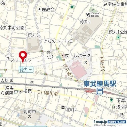 グラン徳丸【おとり物件なし】#学生・社会人にオススメ！初期費用分割払いOK！の地図