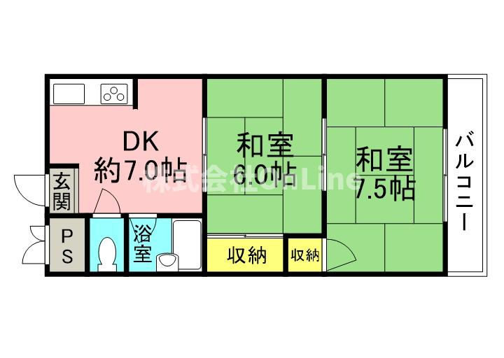メゾン大和枚岡の間取り