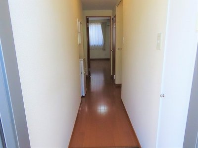 レオパレスブルガリの玄関|玄関からのアングルです