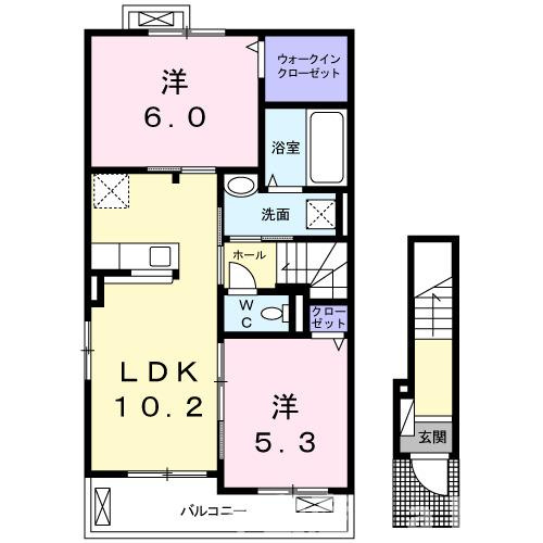 ダダ　フリシュ　Ａの間取り