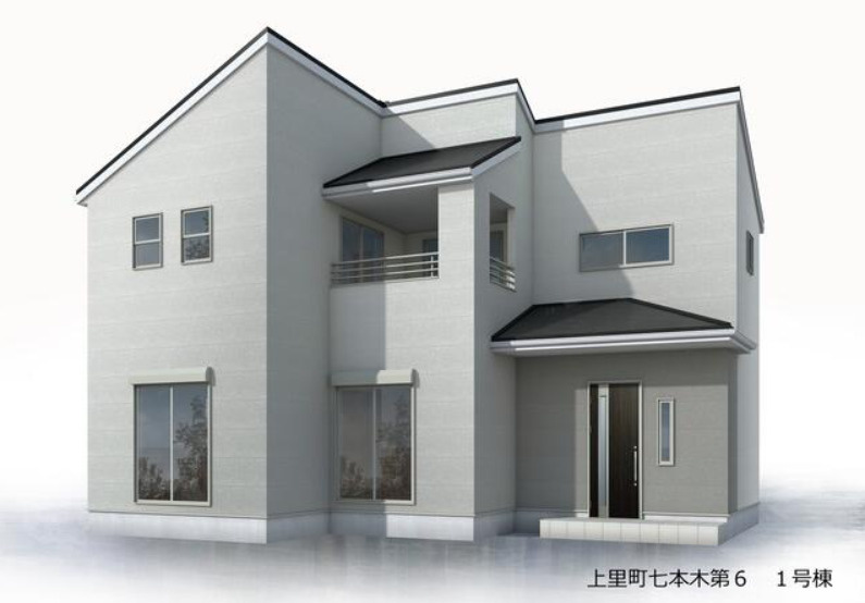 上里町七本木第６（全８棟）１号棟の外観パース|外観パースです